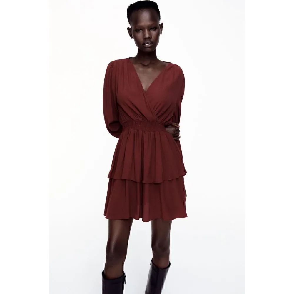 Zara Flounced Hem Dress-NWOT